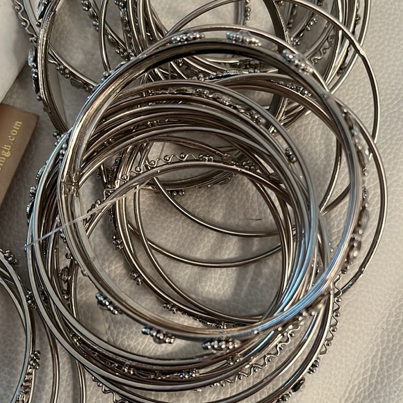 Designer Stackable Bracelets / Gold or Silvertone - NWT - Picture 7 of 15